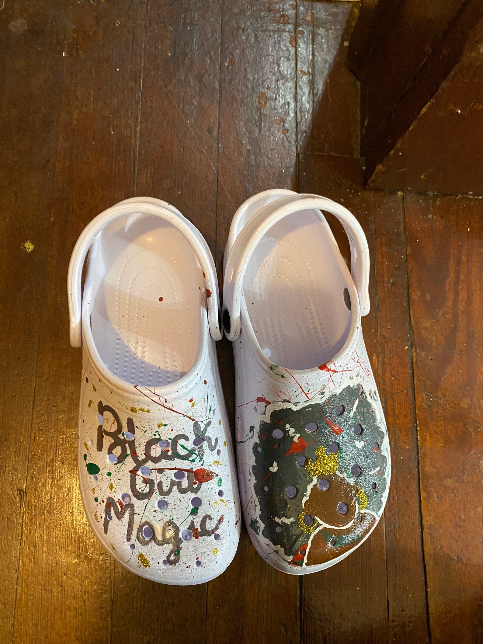 custom painted crocs