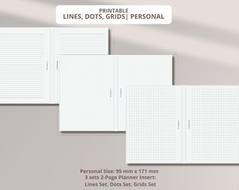 Persoonlijke lijnen, stippen, rasters Digitale inzetstukken planner