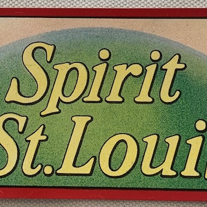 Antique Vintage 1920s Spirit of St Louis Cigar Label Charles Lindbergh