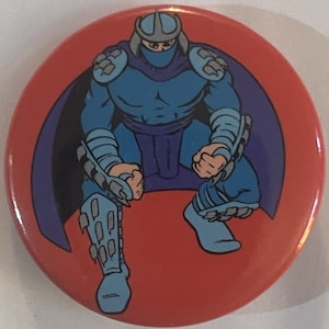 Rare Vintage 1990 Teenage Mutant Ninja Turtles Movie Pin, Shredder, TMNT