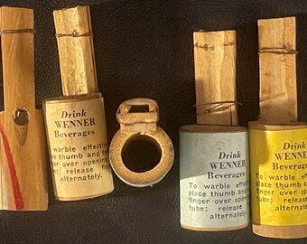 Vintage 1950s Wenner Beverages Warbler, Allentown, PA, Whistle Bottle Co. RIP 1969