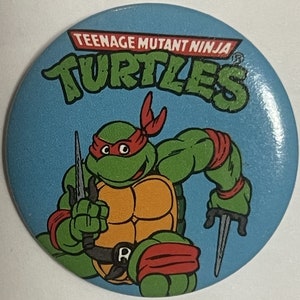 Vintage 1990 Teenage Mutant Ninja Turtles Movie Pin, Raphael, TMNT