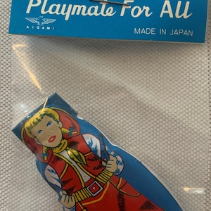 Vintage Cowgirl Tin Clicker Cricket 1950s Original Packaging! - Vintage and Antique Gifts - Vintage Antique and Collectible Gifts