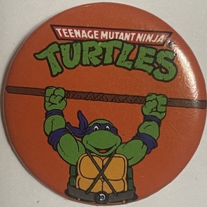 Vintage 1990 Teenage Mutant Ninja Turtles Movie Pin, Donatello, TMNT