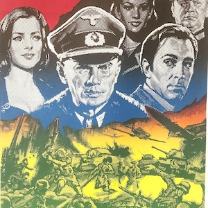 Rare Vintage 1966 Triple Cross, Aux Ordres Du Fuhrer, Cartel de la película de Bélgica