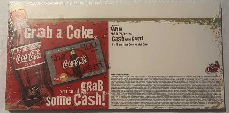 Rare Vintage 1990s Coke Coca Cola Soda Advertising Store Display! Advertisements Antique Collectible Items