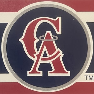 Vintage 1993 - 1996 MLB Officially Licensed California Angels Bumper Sticker