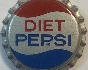 Chapa vintage de botella de Pepsi Light de 1964: cambio de nombre / Grand Forks, Dakota del Norte (NOS)