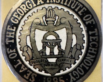 Rare Vintage 1960s Georgia Institute of Technology Decal, Atlanta History!
