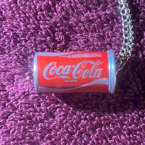 Vintage 1980s Coke Coca-Cola Miniature Mini Can Necklace Highly Detailed!