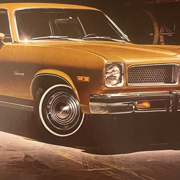 Vintage 1974 Pontiac Ventura Dealer Brochure, Last Car and Year of GTO, Pontiac, MI