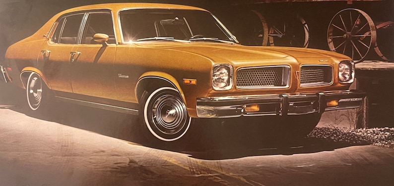 Vintage 1974 Pontiac Ventura Dealer Brochure, First Year With GTO, Pontiac, MI Vintage Advertisements Vintage and Antique Gifts