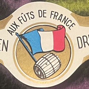 Two Antique 1920s Uitgelezen Druivenwyn Aux Futs De France French Wine Labels