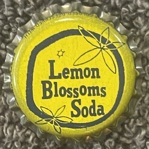 Antique Vintage 1950s Lemon Blossom Soda Cork Bottle Cap, St Louis, MO