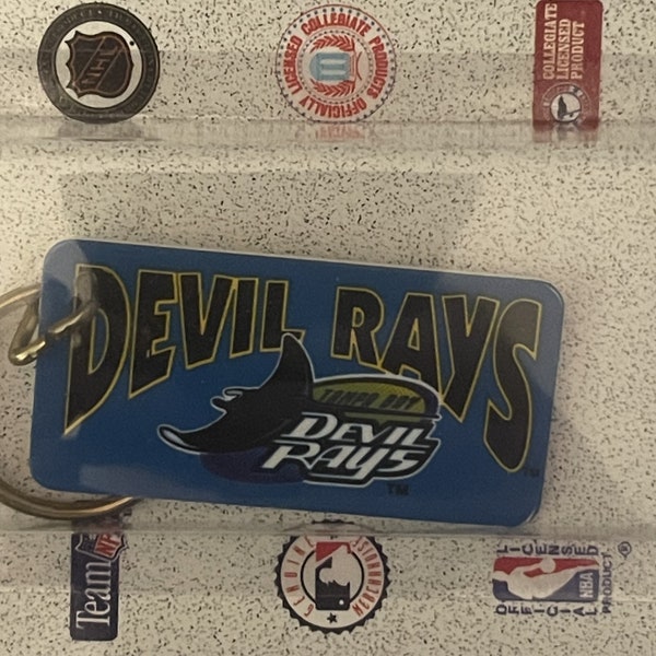 Vintage 1990s Tampa Bay Devil Rays Keychain Key Chain MLB Memorabilia!