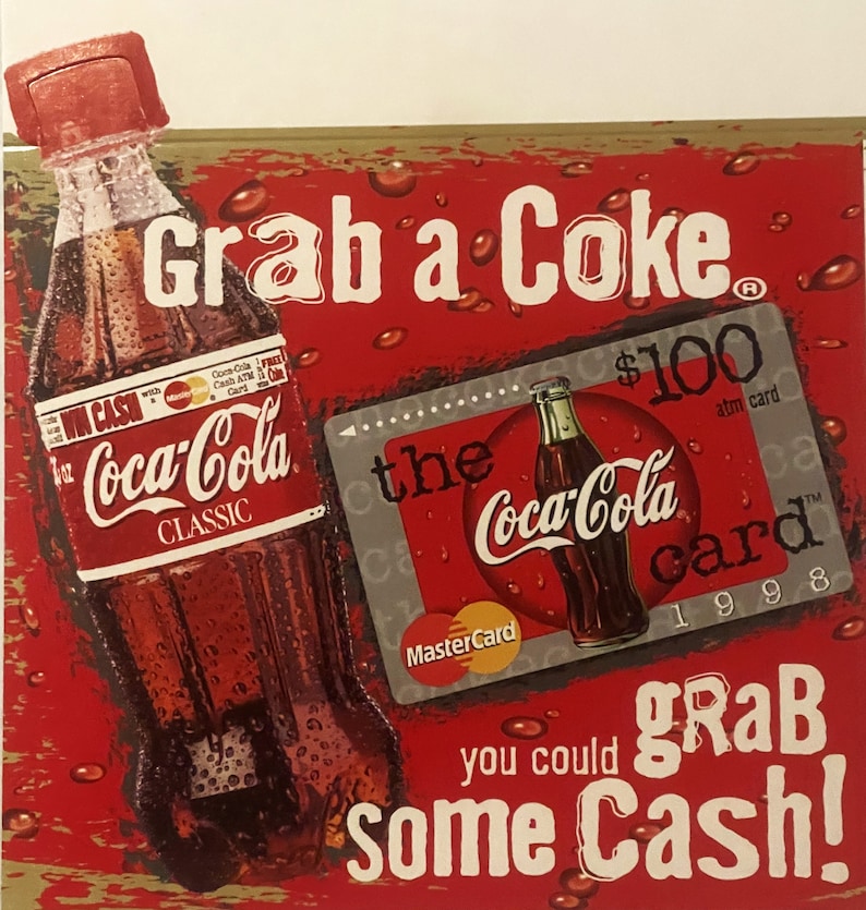 Rare Vintage 1990s Coke Coca Cola Soda Advertising Store Display! Advertisements Antique Collectible Items
