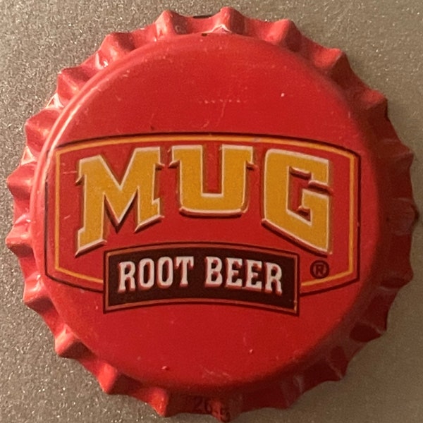 Very Rare Vintage Mug Root Beer Bottle Cap, San Francisco, CA 1960s