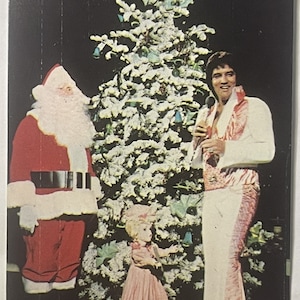 Vintage 1978 Elvis Presley Card Calendar Rca Records With Santa! - Collectibles - Antique Misc. And Memorabilia.