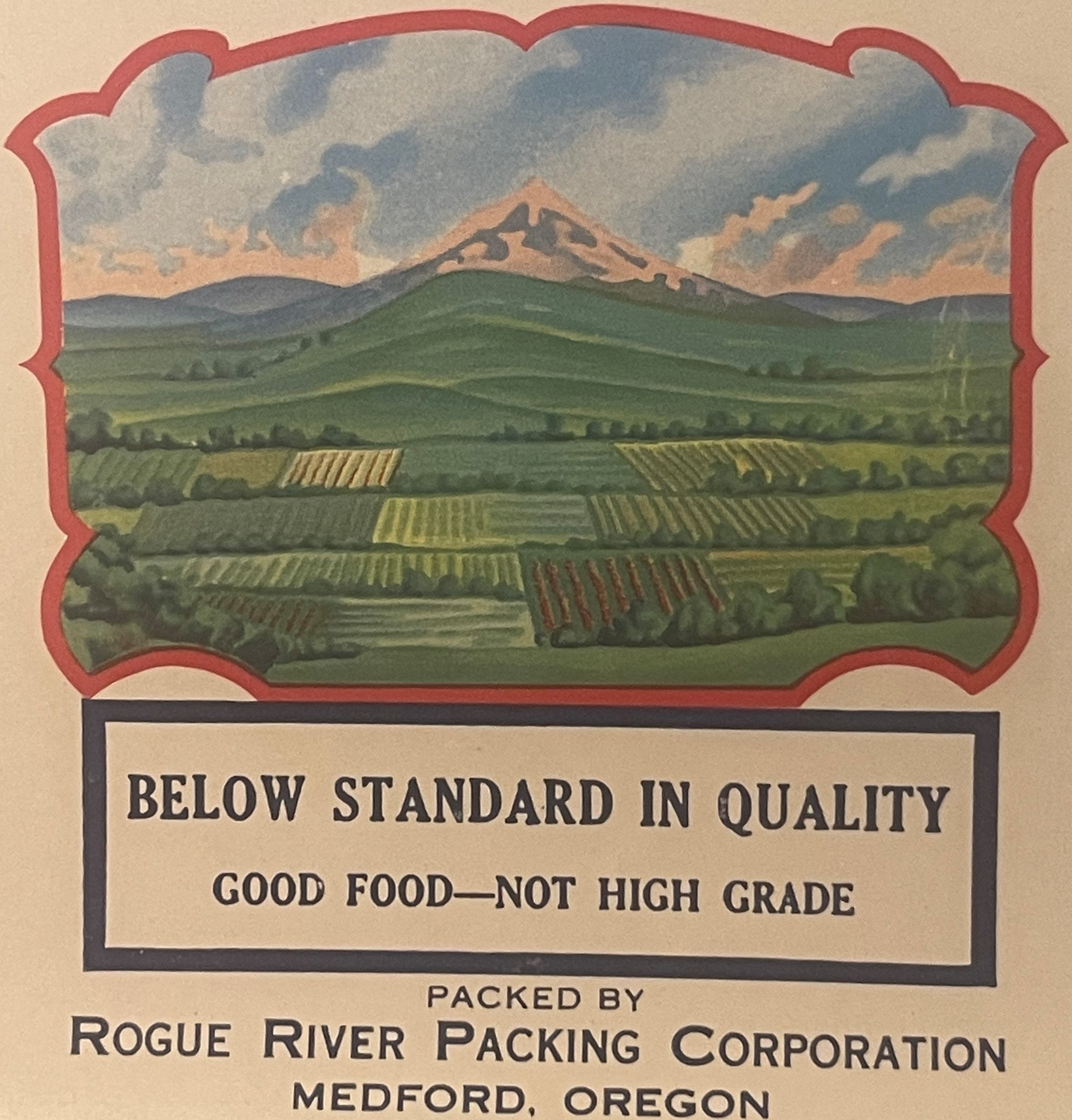 Bizarre 1930s Sun‑tint Purple Plums Label – “below Standard in Quality ...