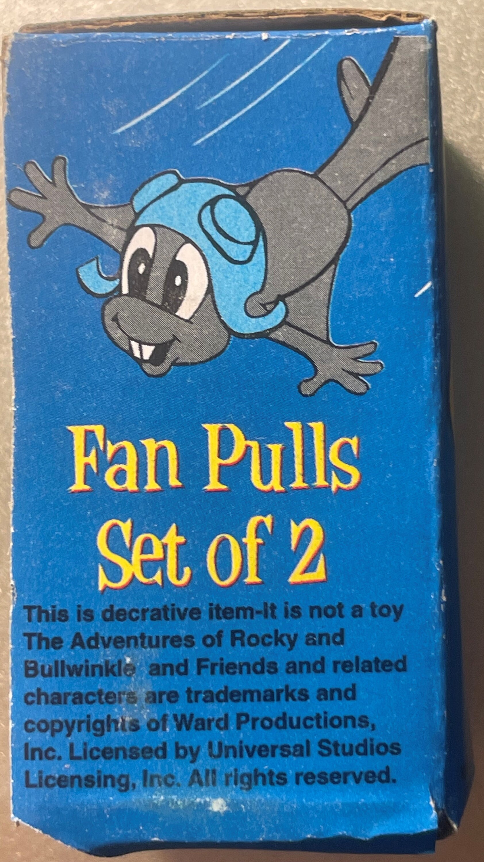 Vintage Nostalgic Rocky & Bullwinkle Fan Light Pull Chain Set – 1980s ...