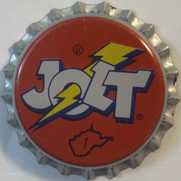 Rare Vintage 1980s Jolt Cola Bottle Cap, Rochester, NY, Amazing Cap!