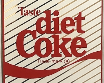 Vintage 1980s Diet Coke Refrigerator Magnet — NOS Coca‑Cola Advertising Promo