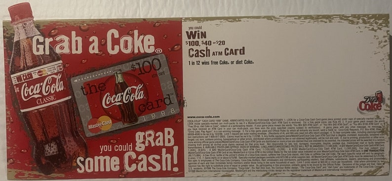 Rare Vintage 1990s Coke Coca Cola Soda Advertising Store Display! Advertisements Antique Collectible Items