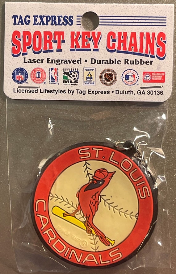 Vintage MLB St. Louis Cardinals Keychain 1997, Last Year of This Logo!