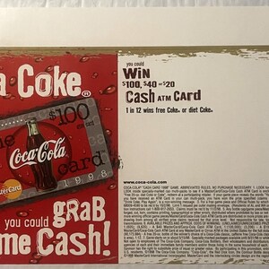 Rare Vintage 1990s Coke Coca Cola Soda Advertising Store Display! Advertisements Antique Collectible Items