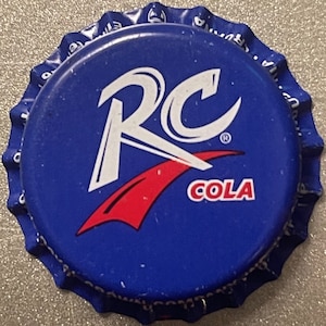 Rare Vintage 1980s RC Royal Crown Cola Bottle Cap, International Version