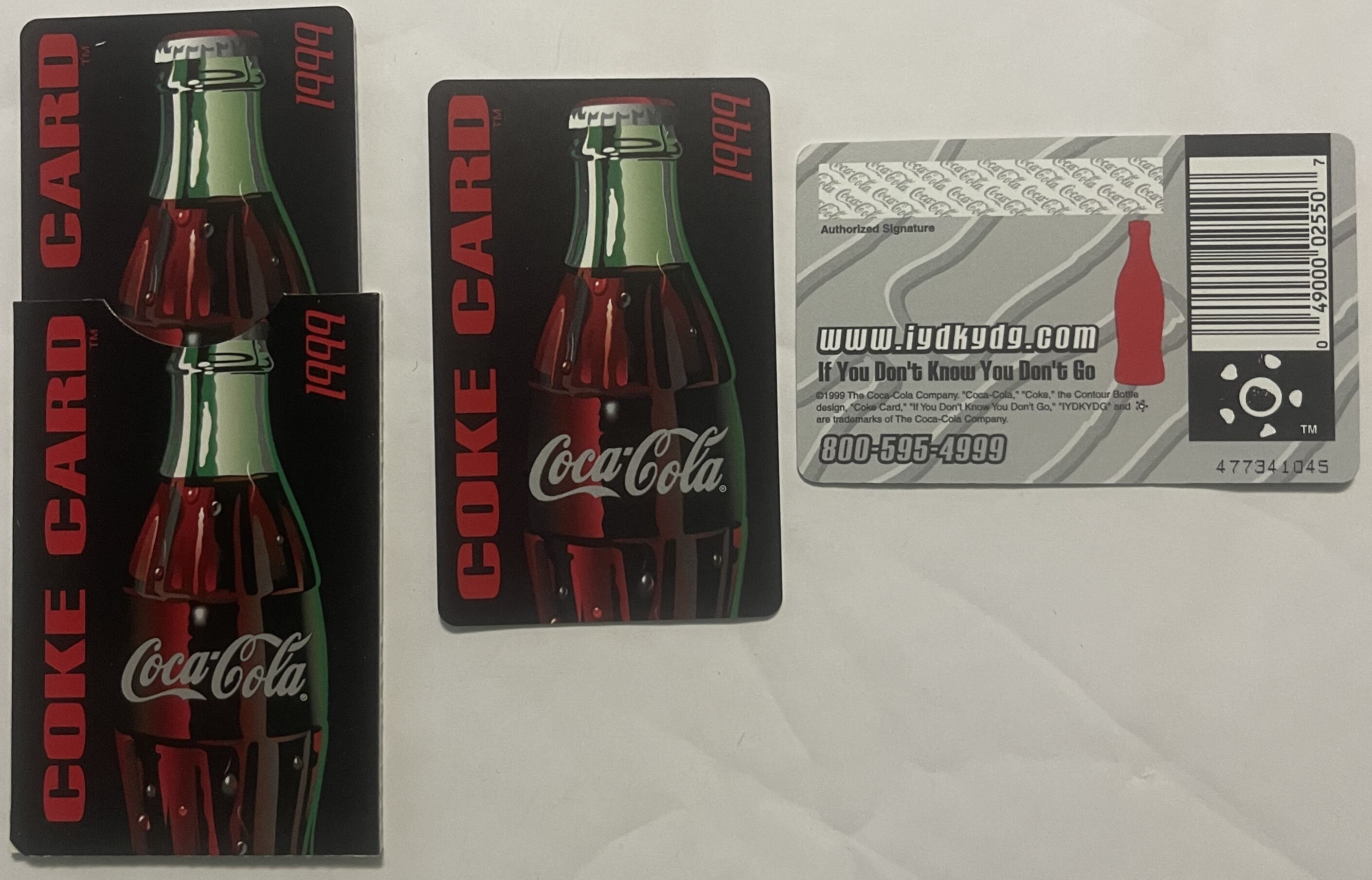 Vintage 1999 Coca‑cola Regional Promo Credit Card With Accordion