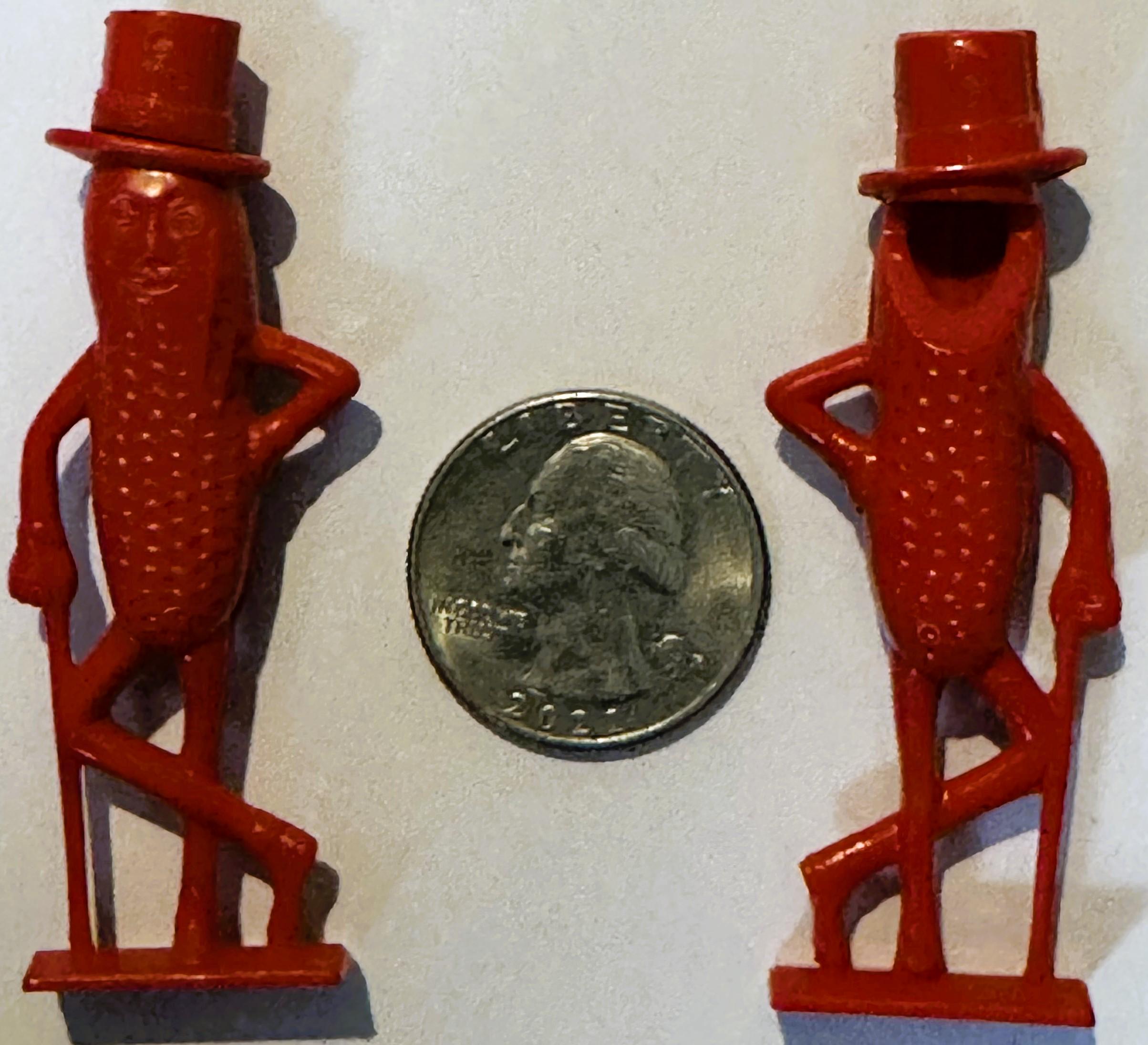 50’ｓ NAT ナット ナショナルスクリュー ビンテージ TOY スタチュー Vintage 1950s Planters Mr. Peanut Whistle — NOS Advertising Mascot