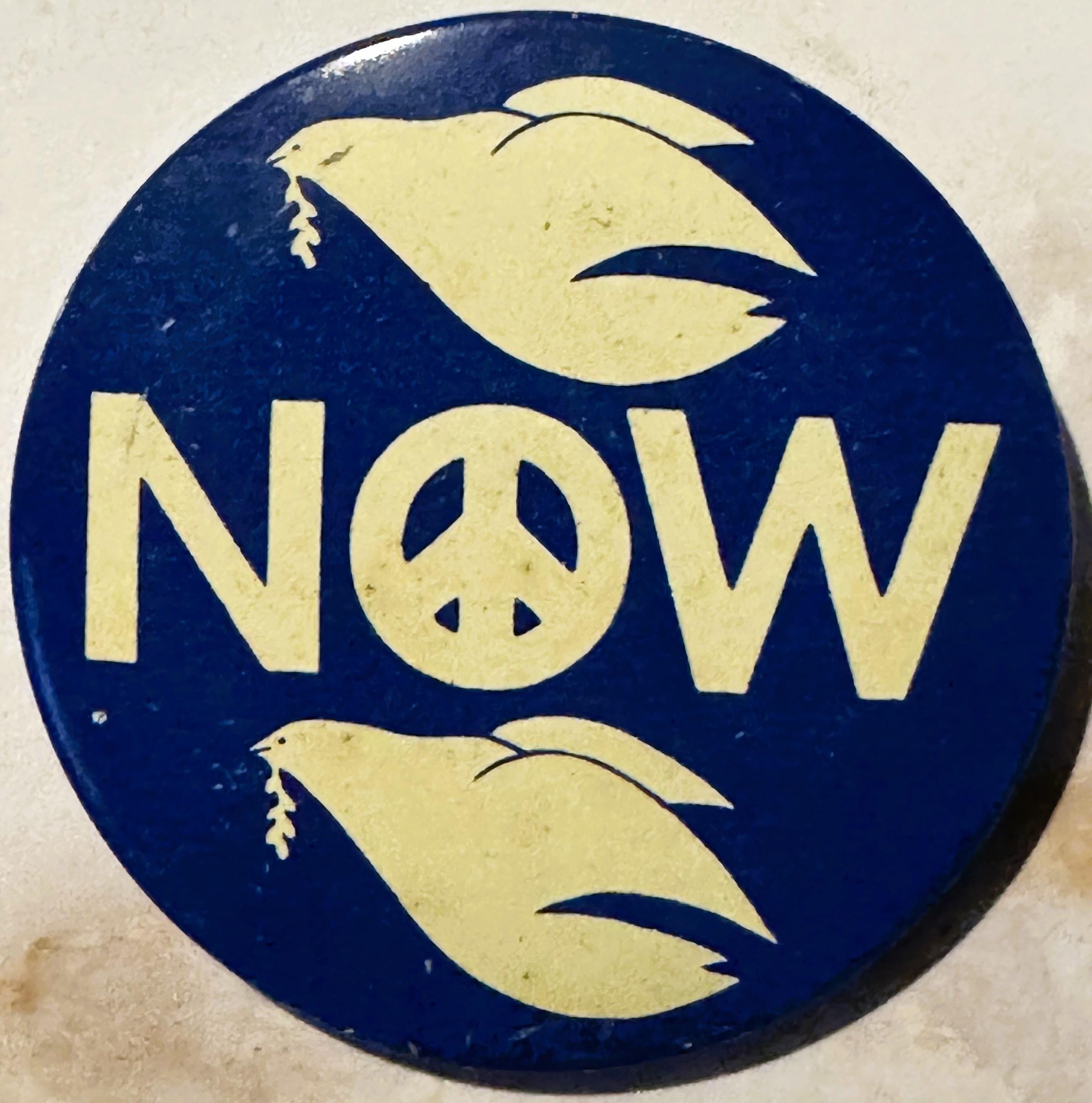 vietnam war  ピンバッチ Vintage Peace Now Dove Pinback Button Vietnam War Anti-war Protest