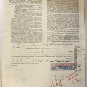 Vintage 1960s Howard Johnson HoJo Stock Certificate Blue American Icon RIP 2021 Collectibles Antique and Bond