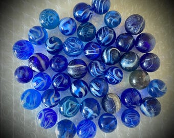 ヴィンテージガラスビー玉 大量 バラエティ豊かなサイズとカラー 1980