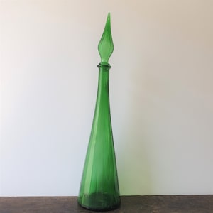 Mid Century Italian Empoli Genie Bottle