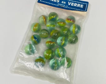 A collection of colorful swirl glass marbles Stock Photo