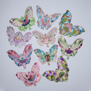 Vintage 1930's Silk Embroidery Patches
