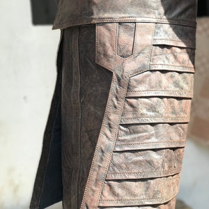 Falda de cuero Armorer inspirada en Mandalorian imagen 2