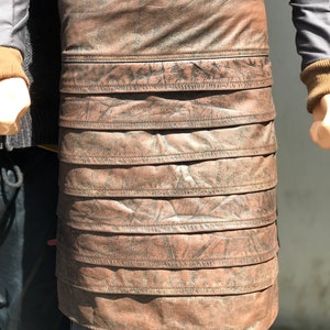 The Mandalorian inspired Armorer Leather Skirt image 1