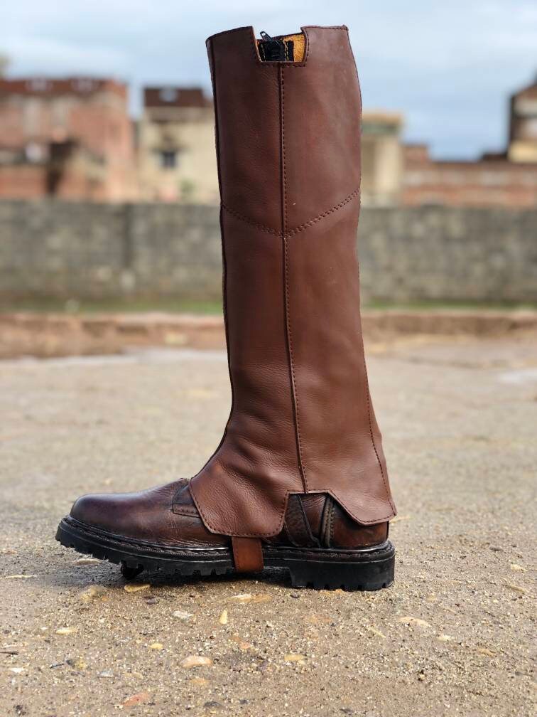 Boba Fett Inspired Leather Boot Cover Etsy UK