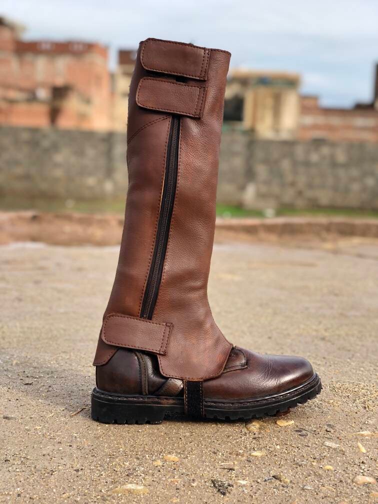 Boba Fett Inspired Leather Boot Cover Etsy UK