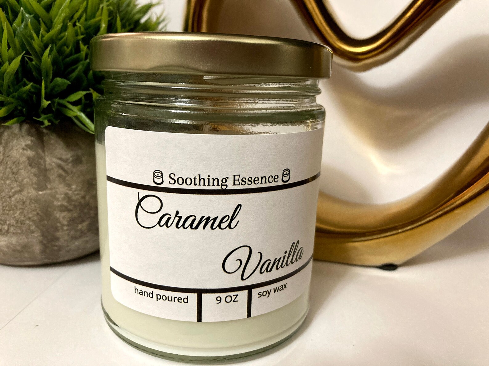 Warm Caramel Vanilla Candle Etsy