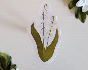Lily of the Valley Flower Sticker