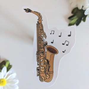 Saxophone Sticker