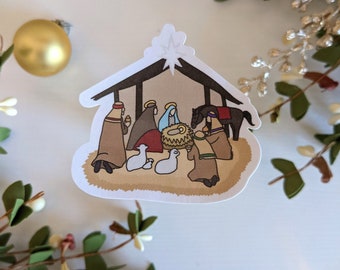 Nativity Scene Sticker