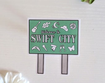 Swift City Eras Tour Sticker