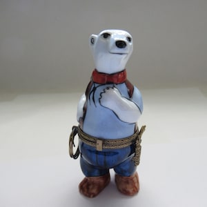 Vintage Limoges Trinket-Polar Cowboy