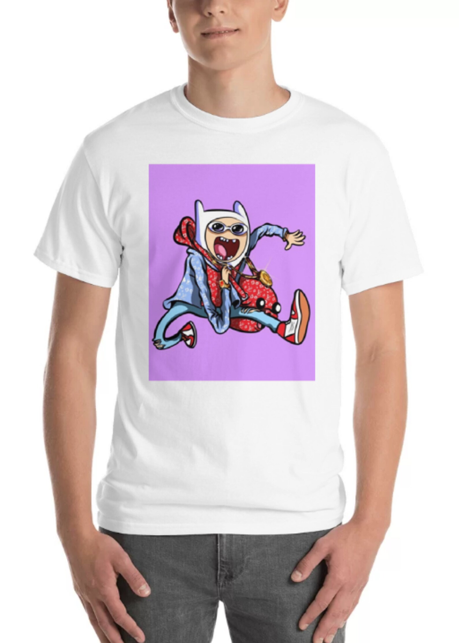 Adventure Time Hypebeast TShirt Graphic Shirt Urban Etsy
