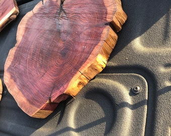 Round Cedar Serving Tray